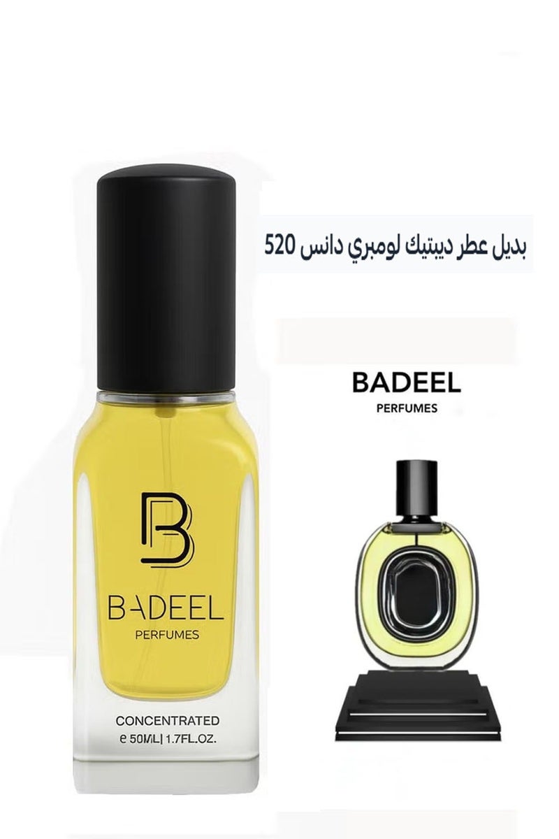 Badeel 520 Luxury Concentrated Perfume Unisex, 50ml - Image 1